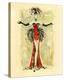 Lady Burlesque I-Dupre-Stretched Canvas