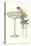 Lady Climbing into Champagne Glass-null-Stretched Canvas
