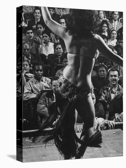 Lady Dancing a Tahitian Dance in Manhattan Night Club-Yale Joel-Premier Image Canvas