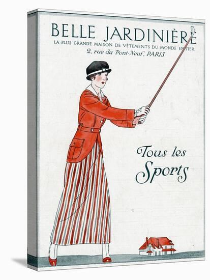 Lady Golfer 1914-Bernard Boutet De Monvel-Premier Image Canvas