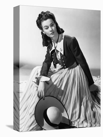 Lady Hamilton by Alexander Korda with Vivien Leigh, 1941 (b/w photo)-null-Stretched Canvas