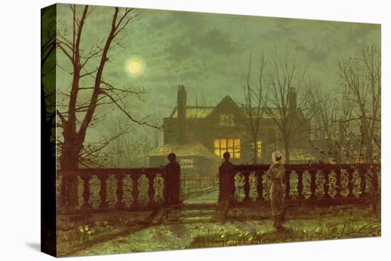 Lady in a Garden by Moonlight, 1892-John Atkinson Grimshaw-Premier Image Canvas