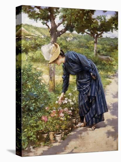 Lady in a Garden-Victor Gabriel Gilbert-Premier Image Canvas