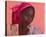 Lady in a Pink Headtie, 1995-Boscoe Holder-Stretched Canvas