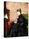 Lady in Black-Alfred Stevens-Premier Image Canvas