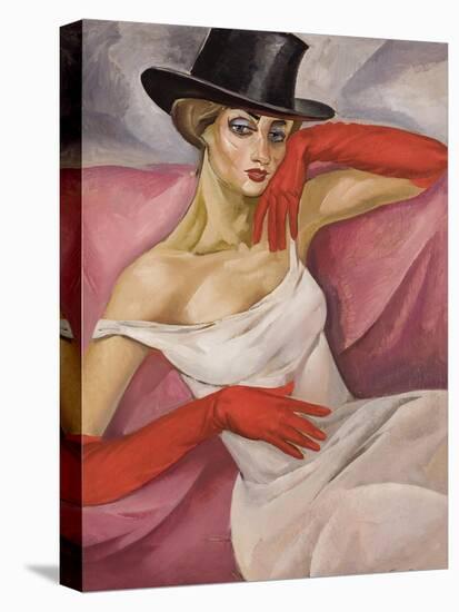 Lady in Top Hat-Boris Dmitryevich Grigoriev-Premier Image Canvas