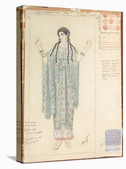 Lady-in-waiting, Costume Design for 'Hippolytus' by Euripides-Leon Bakst-Premier Image Canvas