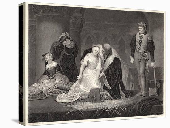 Lady Jane Grey Queen for Nine Days is Beheaded at the Tower of London on Charges of Treason-Harry Payne-Stretched Canvas