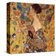 Lady with a Fan-Gustav Klimt-Stretched Canvas