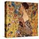 Lady with a Fan-Gustav Klimt-Stretched Canvas