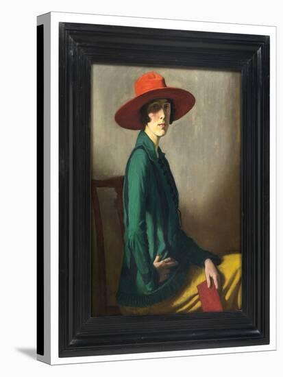 Lady with a Red Hat, 1918 (Oil on Canvas) (See also 219806)-William Strang-Premier Image Canvas