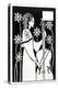 Lady with Cello, from 'Le Morte D'Arthur'-Aubrey Beardsley-Premier Image Canvas