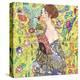 Lady with Fan-Gustav Klimt-Stretched Canvas