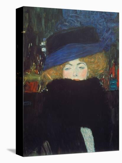 Lady with Hat and Feather Boa, 1909-Gustav Klimt-Premier Image Canvas