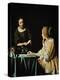 Lady With Her Maidservant Holding a Letter, 1666-Johannes Vermeer-Premier Image Canvas