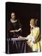 Lady with Her Maidservant Holding a Letter-Johannes Vermeer-Premier Image Canvas