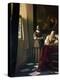 Lady Writing a Letter with Her Maid-Johannes Vermeer-Premier Image Canvas