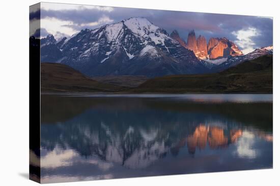 Lago Pehoe with Horn of Torres del Paine, Patagonia, Magellanic, Chile-Pete Oxford-Premier Image Canvas