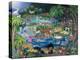 Lagoon #1 “Playmates”-Carol Salas-Premier Image Canvas