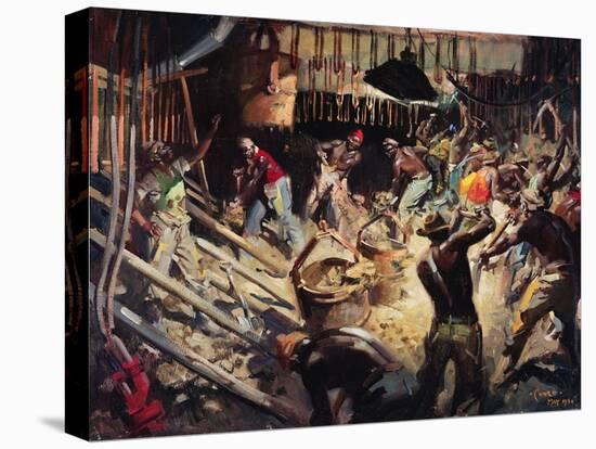 Laings- the Shaft Collar, Orange Free State, South Africa. May 1951-Terence Cuneo-Premier Image Canvas