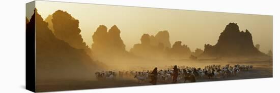 Lake Abbe, on the Border of Djibouti and Ethiopia-Nigel Pavitt-Premier Image Canvas