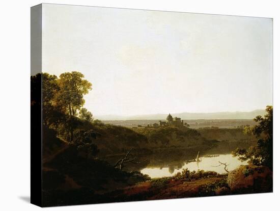 Lake Albano and Castel Gandolfo-Joseph Wright of Derby-Premier Image Canvas