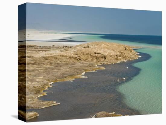 Lake Assal Crater Lake in the Central Djibouti With Its Salt Pans, Afar Depression, Djibouti-null-Premier Image Canvas