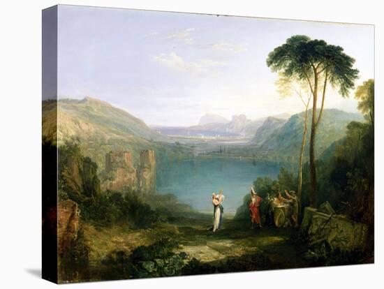 Lake Avernus: Aeneas and the Cumaean Sibyl, c.1814-5-J. M. W. Turner-Premier Image Canvas