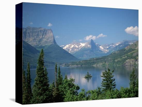 Lake Below Glaciated Peaks-Neil Rabinowitz-Premier Image Canvas