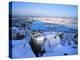 Lake Billy Chinook with Blanket of Snow-Steve Terrill-Premier Image Canvas