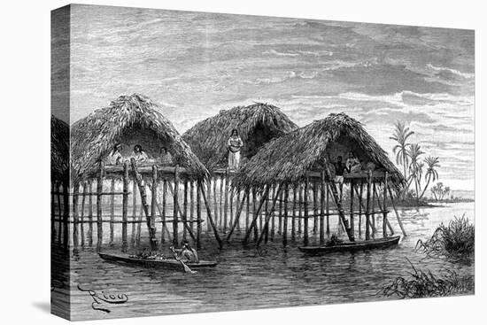 Lake Dwellings of Santa Rosa, Near Maracaibo, Venezuela, 1895-null-Premier Image Canvas