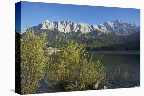 Lake Eibsee in Grainau Close Garmisch-Partenkirchen, Wetterstein Range with Zugspitze-Uwe Steffens-Premier Image Canvas