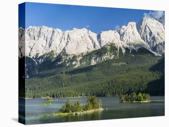 Lake Eibsee with Mt. Zugspitze, Bavaria, Germany-Martin Zwick-Premier Image Canvas