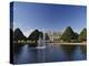 Lake, Fountain and Ornamental Trees in Hampton Court Palace Grounds, Near London-Nigel Blythe-Premier Image Canvas