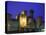 Lake Garda / Rocca Scaligera Castle / Night View, Sirmione, Veneto, Italy-Steve Vidler-Premier Image Canvas