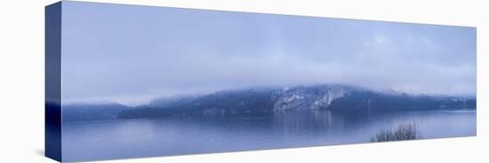Lake in winter, Wolfgangsee Lake, Gilgen, St, Salzburgerland, Austria-Panoramic Images-Premier Image Canvas