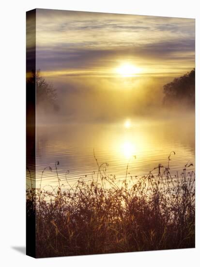 Lake Jacomo at Sunset, Fleming Park, Kansas City, Missouri, USA-Charles Gurche-Premier Image Canvas