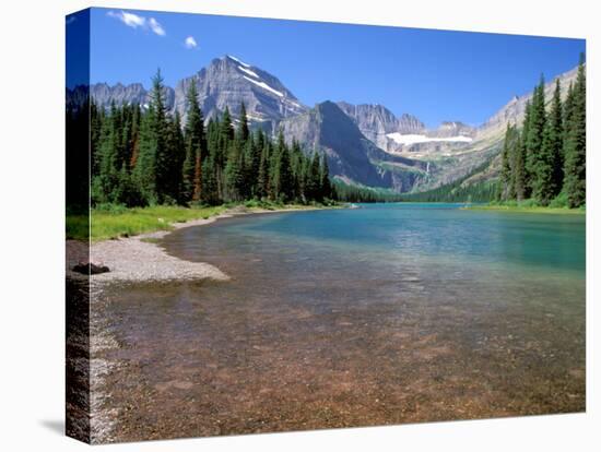 Lake Josephine with Grinnell Glacier and the Continental Divide, Glacier National Park, Montana-Jamie & Judy Wild-Premier Image Canvas