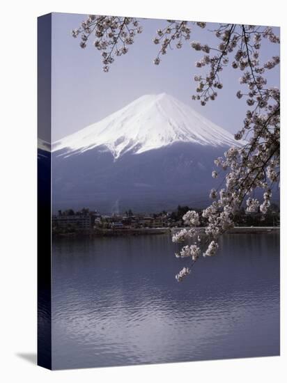 Lake Kawaguchi, Mount Fuji, Japan-null-Premier Image Canvas