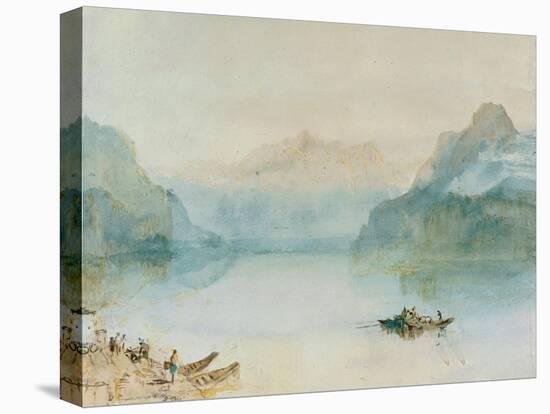 Lake Lucerne: The Bay of Uri, from Brunnen, Circa 1841-2-J. M. W. Turner-Premier Image Canvas