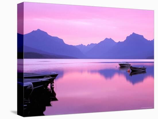 Lake McDonald at Dawn, Glacier National Park, Montana, USA-null-Premier Image Canvas