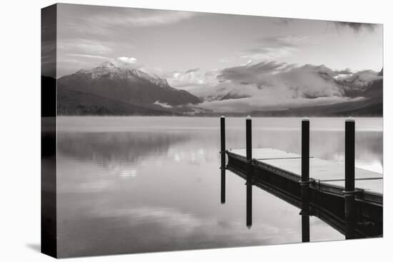 Lake McDonald Dock BW-Alan Majchrowicz-Premier Image Canvas