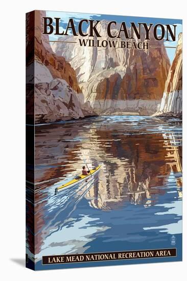 Lake Mead - National Recreation Area - Black Canyon Kayaker-Lantern Press-Stretched Canvas