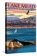 Lake Mead - National Recreation Area - Lake View-Lantern Press-Stretched Canvas