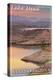 Lake Mead, Nevada - Arizona - Lake at Dusk-Lantern Press-Stretched Canvas