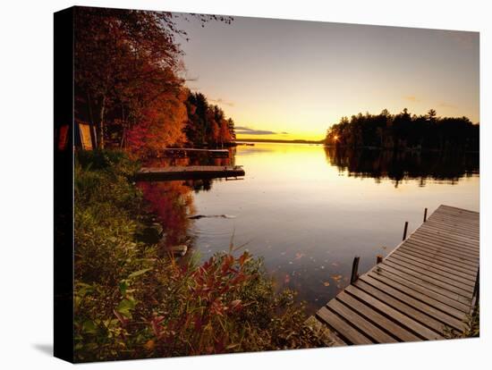 Lake Millinocket at Sunrise, Baxter State Park, Maine, New England, USA, North America-Alan Copson-Premier Image Canvas