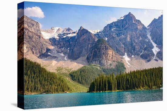 Lake Moraine, Near Lake Louise, Banff National Park, Canadian Rockies-Luis Leamus-Premier Image Canvas