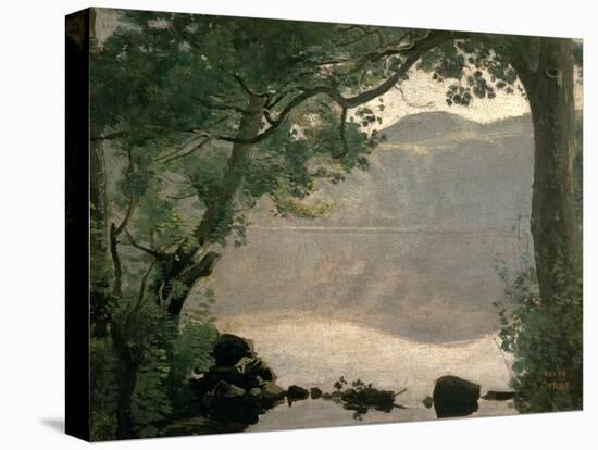 Lake Nemi, 1843-Jean-Baptiste-Camille Corot-Premier Image Canvas