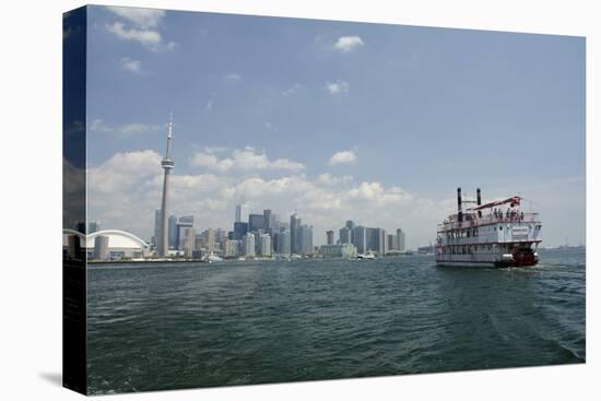 Lake Ontario Skyline, Sightseeing Paddlewheel Boat, Toronto, Ontario, Canada-Cindy Miller Hopkins-Premier Image Canvas