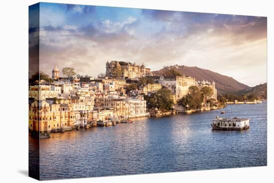 Lake Pichola and City Palace in India-Marina Pissarova-Premier Image Canvas